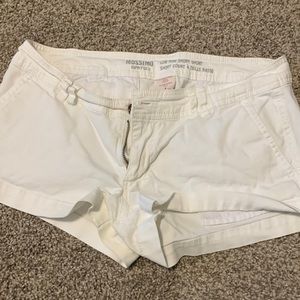 White Mossimo low rise shorts